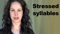English Pronunciation: Stressed Syllables within a Word