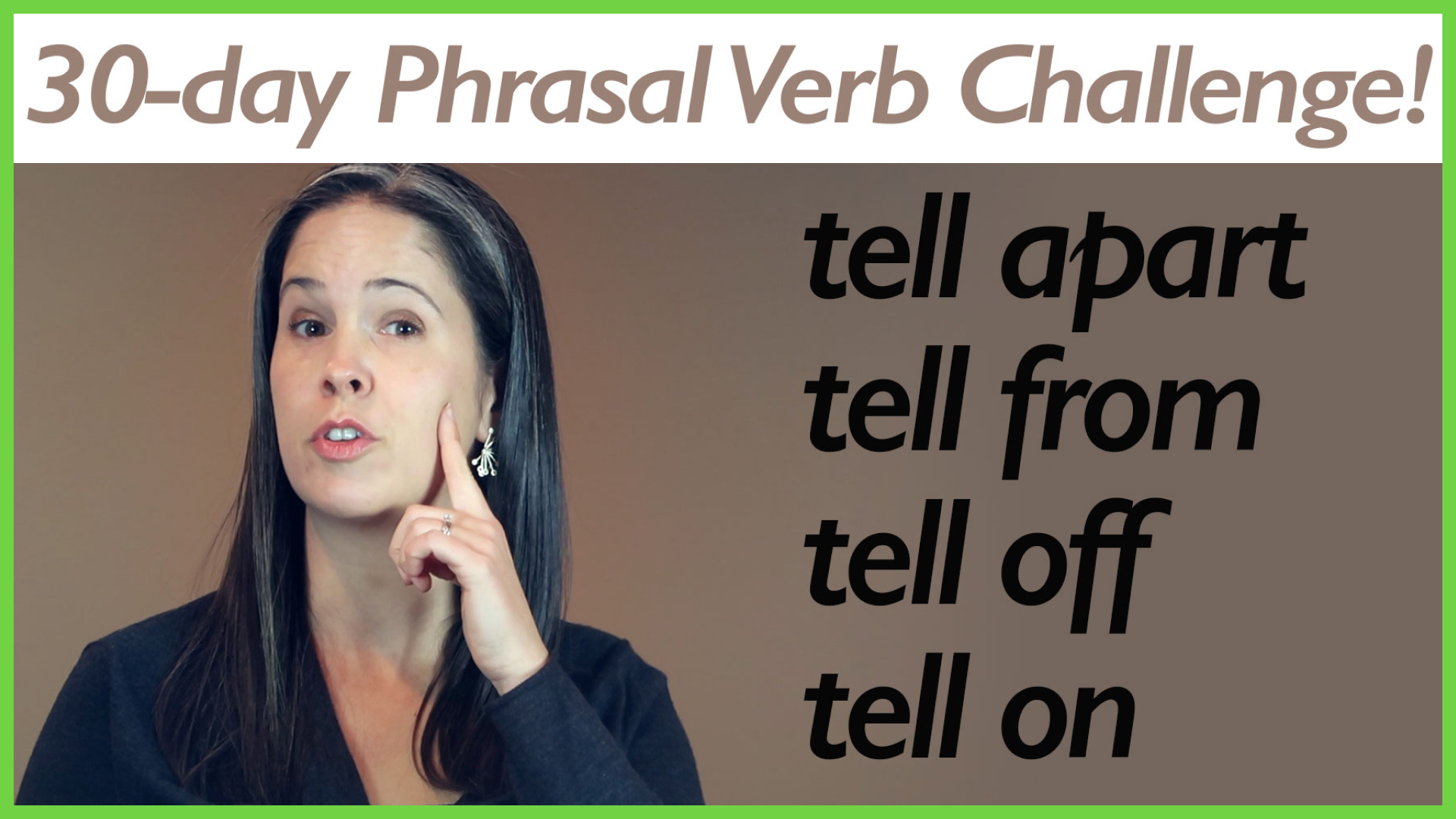 Phrasal Verb TELL