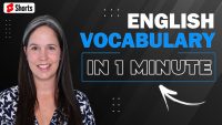 3 English Vocabulary Words in Less than 1 Minute! #SHORTS