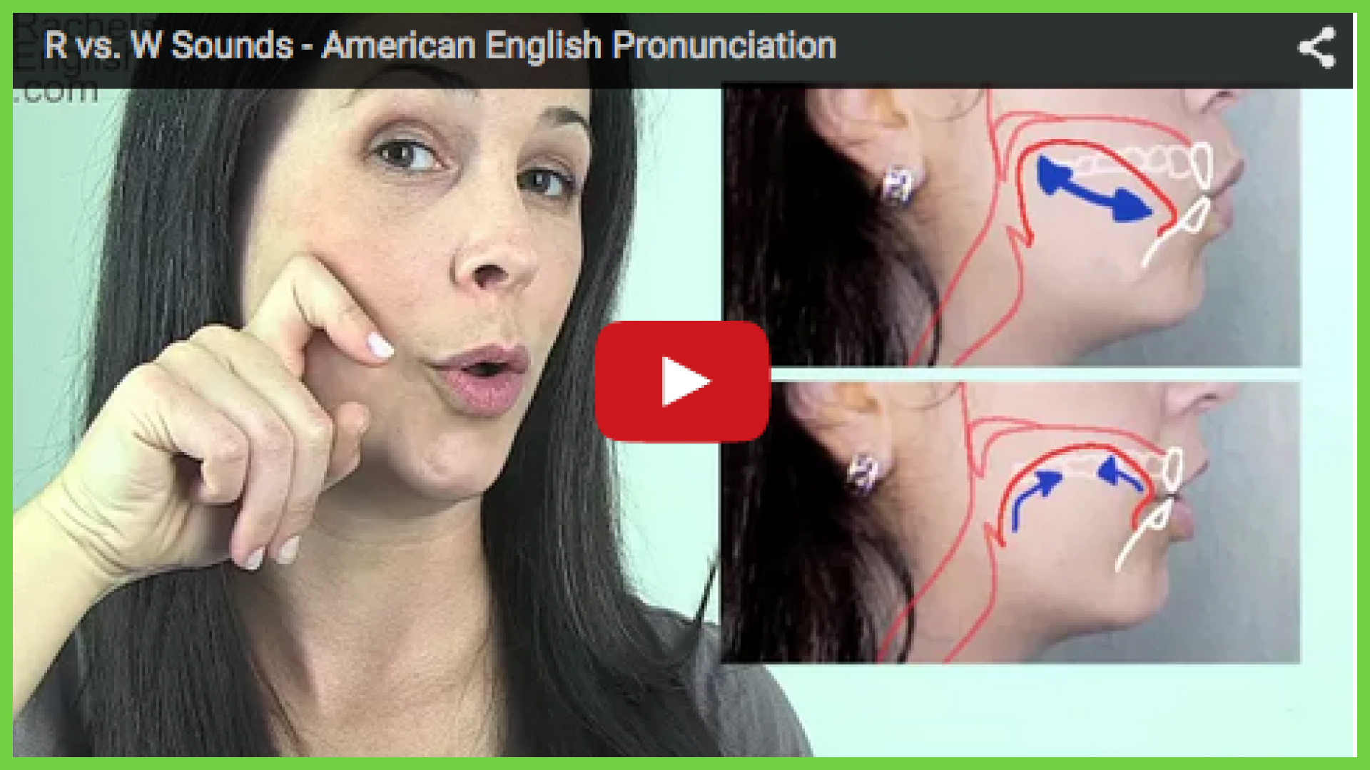 R vs. W Sounds - Rachel's English